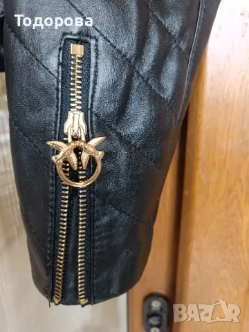 Яке ест.кожа PINKO- L,M, снимка 11 - Якета - 47385824