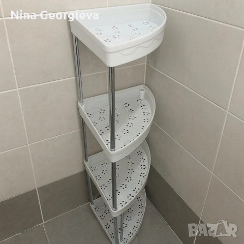 Ъглова въртяща се поставка Corner Storage Rack, снимка 5 - Органайзери - 53291968