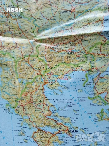 Пътна карта на Европа М 1:4 500 000 - 2001г., снимка 5 - Енциклопедии, справочници - 50683472