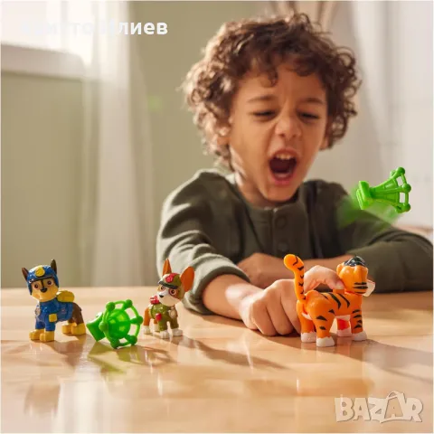 Комплект фигури кученца Paw Patrol Jungle Pups Чейс и Тракър Пес Патрул, снимка 7 - Фигурки - 48795970