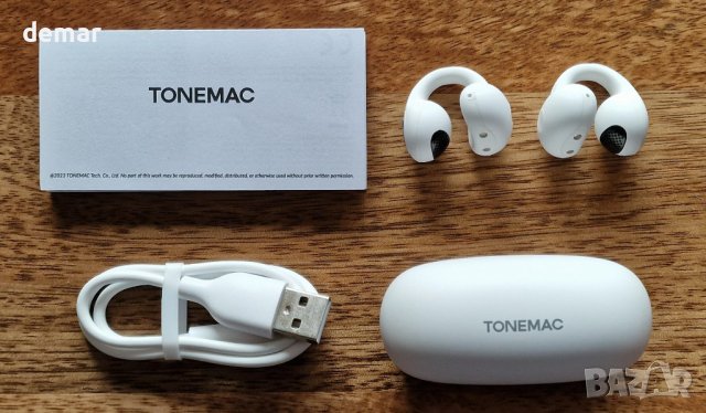 Безжични слушалки TONEMAC Q7B, Bluetooth 5.3 за в ухото, 34 часа, снимка 2 - Bluetooth слушалки - 43732540