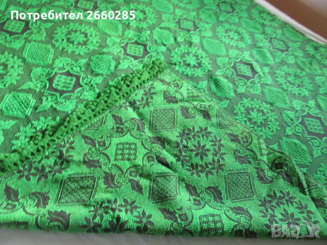 СТАРИННО ВЪЛНЕНО ПОКРИВАЛО ЗА ЛЕГЛО, снимка 3 - Покривки за легло - 36840304