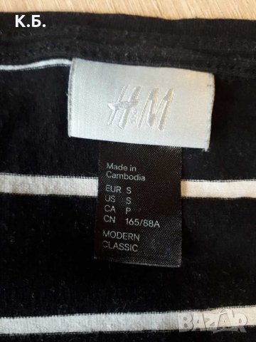 Две блузки H&M р-р S, снимка 5 - Тениски - 32603156