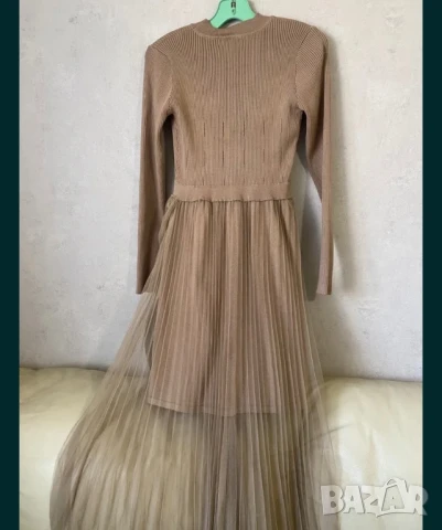 Дълга рокля с дантела, снимка 3 - Рокли - 50494660