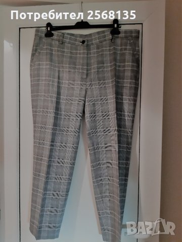 Панталон в Стилно Каре, елегантен-дължина 9/10! НОВ! №48, снимка 3 - Панталони - 27859672