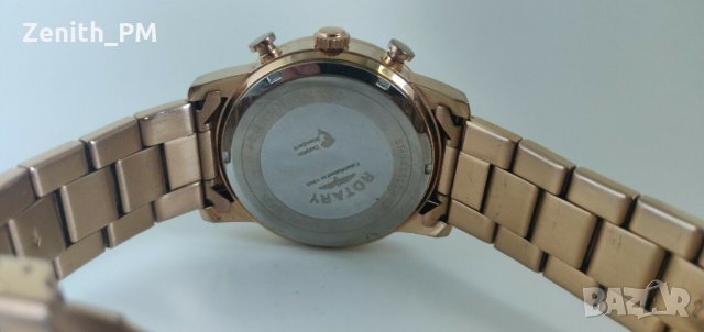 Rotary Mens Rose Gold Хронограф - като нов!, снимка 3 - Мъжки - 34729601