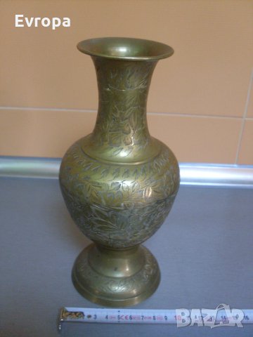 Бронзова ваза "Индия"., снимка 2 - Други ценни предмети - 26628761