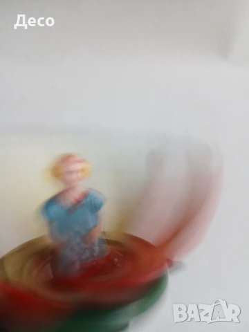 Стара руска ламаринена играчка Фея в цвете,спинер, пумпал., снимка 4 - Колекции - 51171355