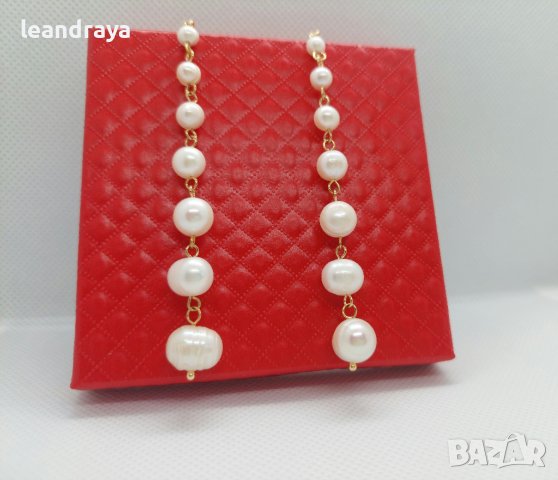 Уникални обeци перли, снимка 2 - Обеци - 36356999