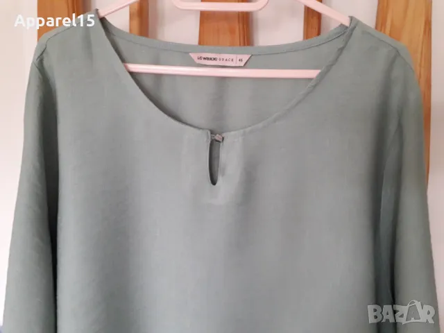 LC Waikiki нова светлозелена блуза, 46, снимка 2 - Блузи с дълъг ръкав и пуловери - 49805603