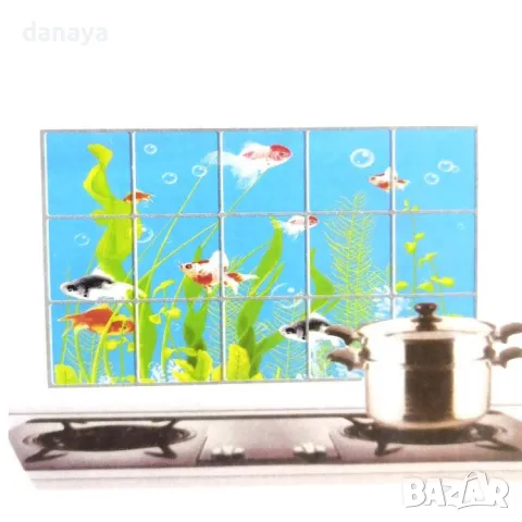 75 Декоративни стикери за стена декорация за кухня баня кухненски гръб, снимка 11 - Декорация за дома - 30515440