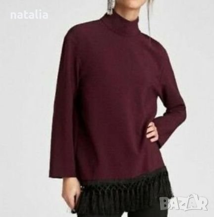 Дамска туника с високо деколте Zara , снимка 2 - Туники - 43744394