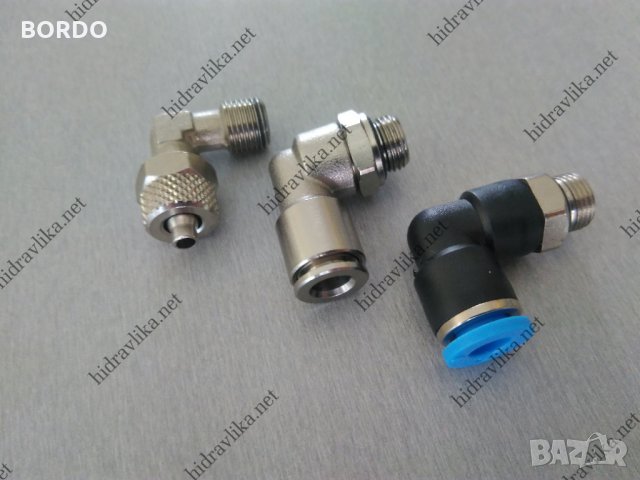 Бързи връзки коляно за шлаух G1/8-Ф6, снимка 3 - Резервни части за машини - 33649173