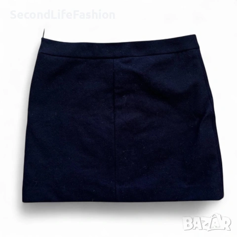 Мини пола Samsoe & Samsoe с бродерия размер M, черно/зелено, снимка 8 - Поли - 53244434