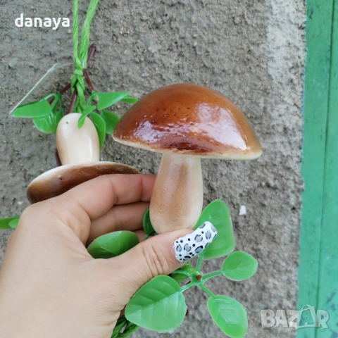 6071 Връзка изкуствени гъби за декорация, 50 см, снимка 3 - Изкуствени цветя - 51645668