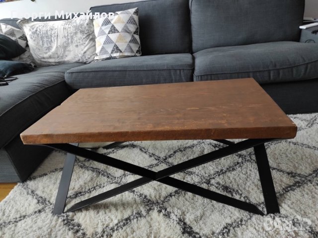 Холна маса ,трапезна маса,помощна маса Рустик стил индустриален стил, снимка 4 - Маси - 32338386