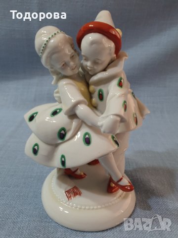 Старинна порцеланова фигура-Katzhütte -Thuringia