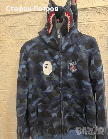 Bape x PSG суичър