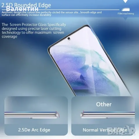 2бр Samsung Galaxy S24 Ultra скрийн протектор, снимка 3 - Калъфи, кейсове - 49319107