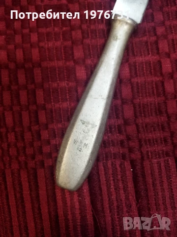 Прибор нож на Вермахта Германия с ясни маркировки , снимка 2 - Антикварни и старинни предмети - 51083445