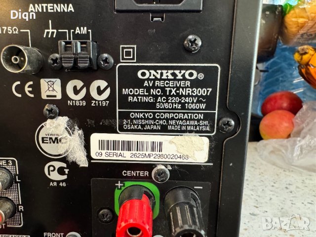 Onkyo TX-NR3007 25kg, снимка 14 - Ресийвъри, усилватели, смесителни пултове - 43823796