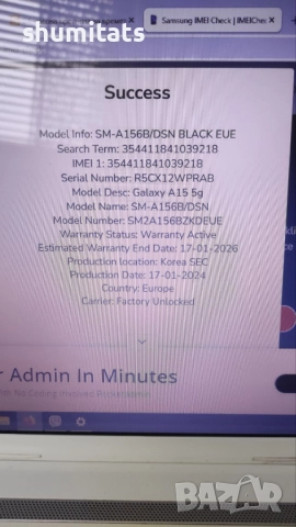 Samsung A15 5g на части/цял SM-A156B, снимка 4 - Samsung - 52856273