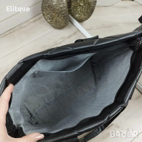 Дамска капитонирана чанта от еко к. - супер удобна подходяща за ежедневието, снимка 14 - Чанти - 52889165