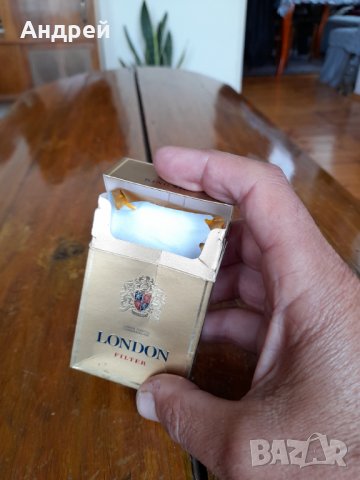 Стара кутия от цигари London, снимка 7 - Други ценни предмети - 33221125