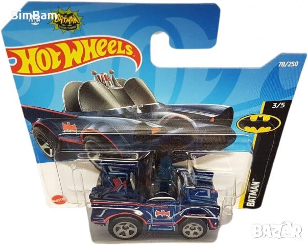 Оригинална количка Hot Wheels - Classic TV Series Batmobile - BATMAN, снимка 2 - Коли, камиони, мотори, писти - 38048389