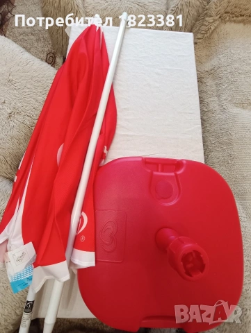 Градински чадър , снимка 7 - Градински мебели, декорация  - 53407283