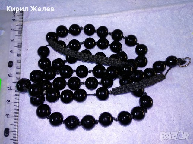 СТИЛНО ВЕЧЕРНО НЕЖНО КОЛИЕ ЦВЕТНО АРТ СТЪКЛО ХЕНД МЕЙД БИЖУ 34687, снимка 5 - Колиета, медальони, синджири - 39200366