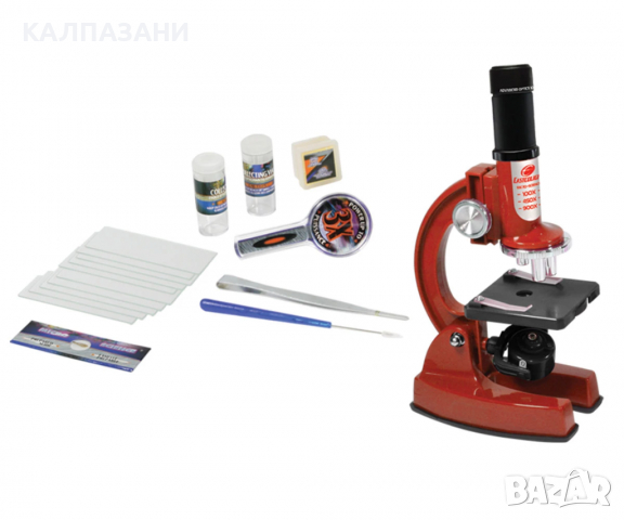 Eastcolight - Микроскоп 36 части, 100/200/450Х, червен 21364, снимка 2 - Образователни игри - 36493487