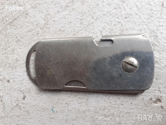 Колекционерско старо сгъваемо бръснарско ножче самобръсначка, снимка 2 - Антикварни и старинни предмети - 53363677