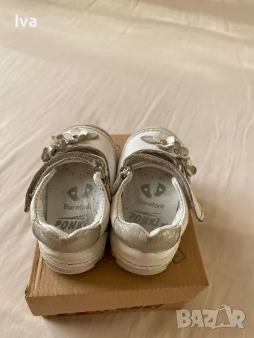 Бебешки обувки PONKI BAREFOOT бели, снимка 3 - Бебешки обувки - 47509487