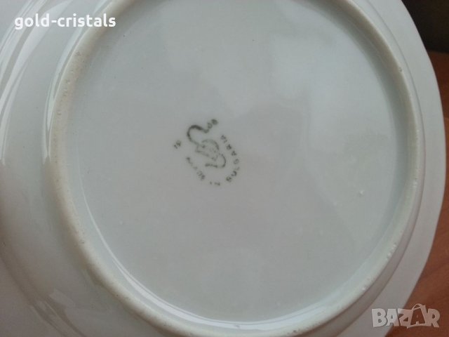 Стар български порцелан чинии, снимка 3 - Антикварни и старинни предмети - 33118123