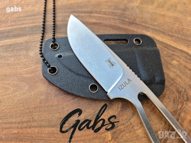 Компактен нож с фиксирано острие ESEE IZULA с кания S35VN, снимка 5 - Ножове - 53536675