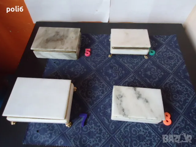 мраморна кутия за бижута, мраморен пепелник, снимка 3 - Други - 23291354