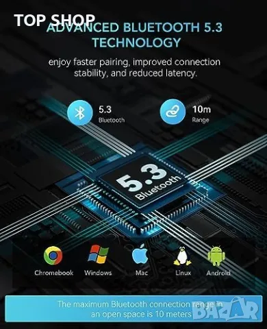 Нови Водоустойчиви Bluetooth 5.3 Безжични слушалки Спортни костна проводимост, снимка 3 - Слушалки, hands-free - 49307284