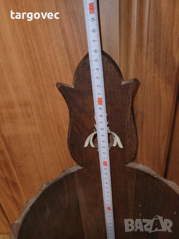 Немски дървен съд рисуван за чадъри, снимка 5 - Антикварни и старинни предмети - 43335778