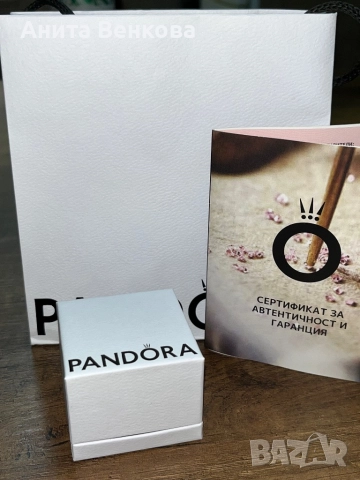 Продавам обици Пандора+ талисман подарък, снимка 2 - Обеци - 52682325