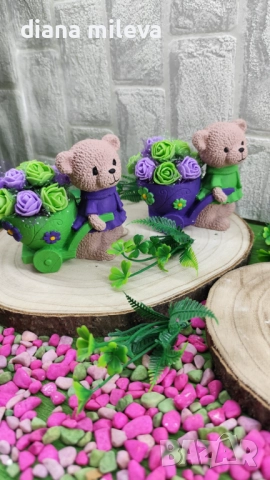 Сладки малки мечета в лилаво и зелено!!, снимка 12 - Декорация за дома - 52082800