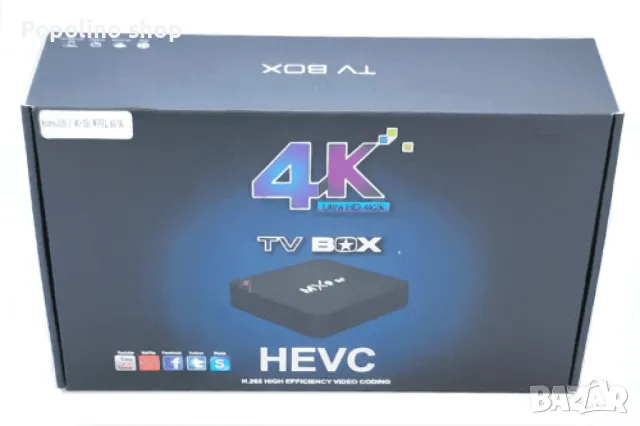 4K TV Box – Висококачествено мултимедийно изживяване, снимка 2 - Плейъри, домашно кино, прожектори - 49183245