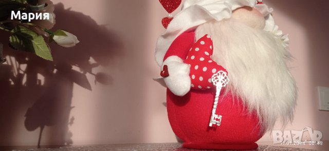 Валентински гном, снимка 8 - Декорация за дома - 43756542