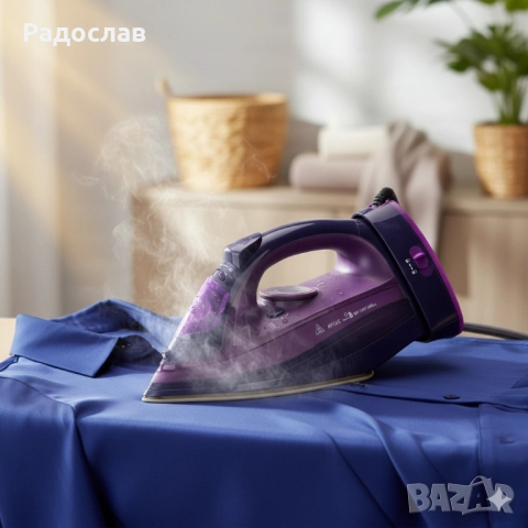 RAF Безжична парна ютия 2400W с керамична плоча – двойна функция за парно и сухо гладене., снимка 14 - Ютии - 52309473