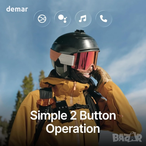 ALECK Snow Series Pro Универсални безжични Bluetooth слушалки за ски, снимка 4 - Bluetooth слушалки - 52710026