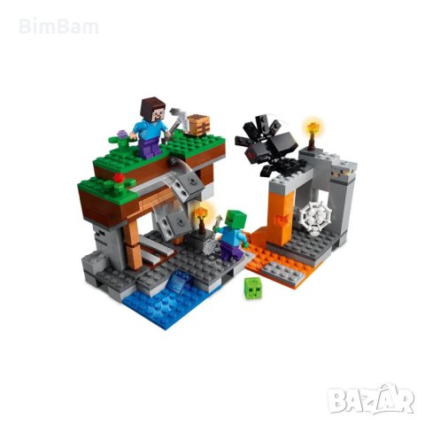 Kонструктор LEGO® Minecraft 21166 - Изоставената мина / 248 части, снимка 2 - Конструктори - 43283456