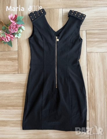 Елегантна черна рокля, снимка 2 - Рокли - 40660443