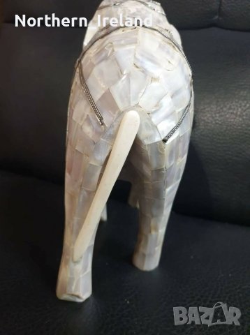 Статуетка слон - седеф , снимка 7 - Антикварни и старинни предмети - 37292819