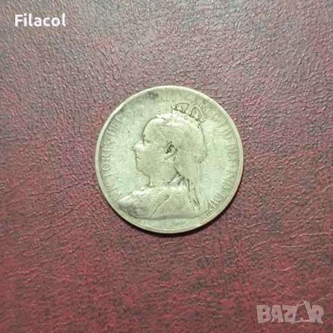 Кипър 9 пиастъра 1901 г. Кралица Виктория, снимка 2 - Нумизматика и бонистика - 52865504