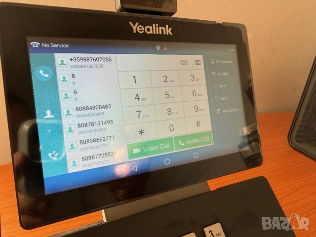 YEALINK SIP-T58V (SIP-T58A с HD камера CAM50) IP Телефон VoIP PoE - SIP / Teams с USB захранване, снимка 2 - Други - 52448276
